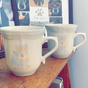 Vintage cat mugs